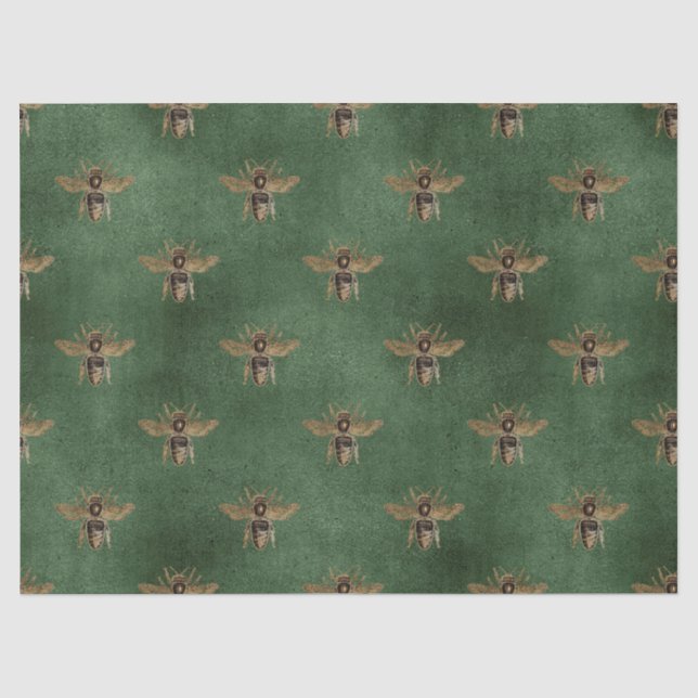 Rote Rose Bee Serie Design 5 Gewebepapier Seidenpapier (Vorderseite)