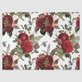 Rote Rose Bee Series Design 57 Seidenpapier