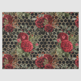 Rote Rose Bee Series Design 60 Seidenpapier