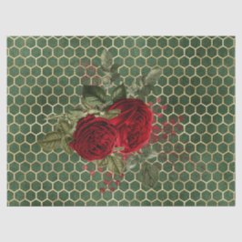 Rote Rose Bee Series Design 70 Seidenpapier
