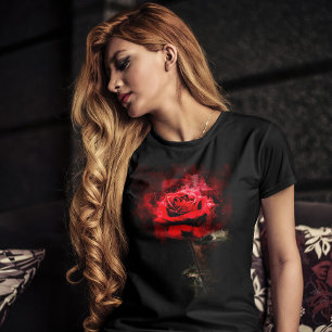 Rote Rose Blume Aquarell - bb T-Shirt