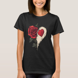 Rote Rose Blume Botanistischer Garten Blume R T-Shirt