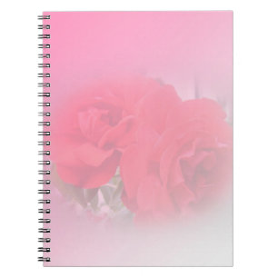 rote Rose Blume Notebook Notizblock