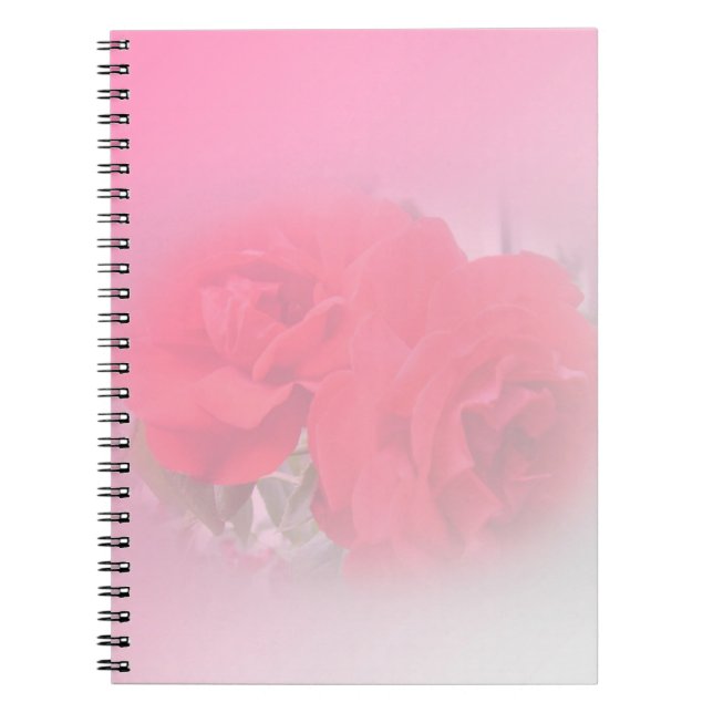 rote Rose Blume Notebook Notizblock (Vorderseite)