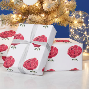 Rote Rose Blume Rote Rose Geschenkpapier