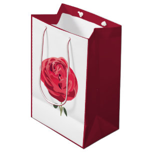 Rote Rose Blume Rote Rose Mittlere Geschenktüte