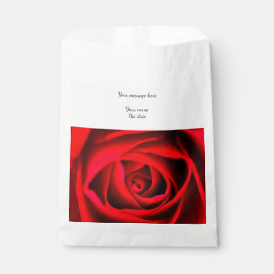 Rote Rose Blume Tasche Geschenktütchen