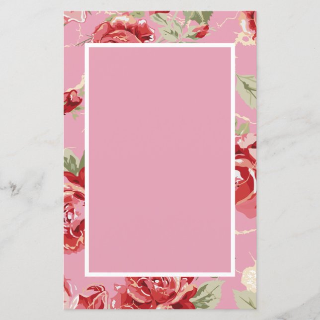 Rote Rose Blumenklassik Brautparty annou (Vorderseite)