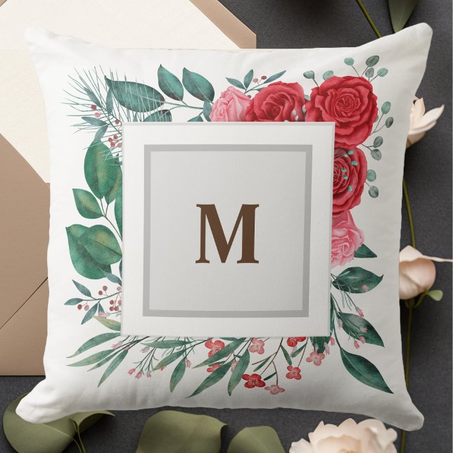 Rote Rose Blumenmuster Sitzkissen Kissen (Von Creator hochgeladen)