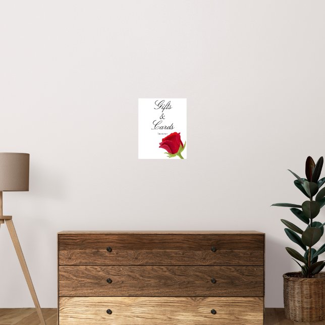 Rote Rose Brautparty Geschenke und Karten Poster (Von Creator hochgeladen)