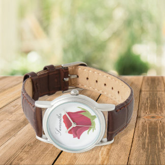 Rote Rose Bridesmaid Armbanduhr