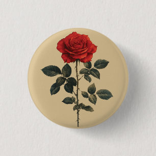 Rote Rose Button