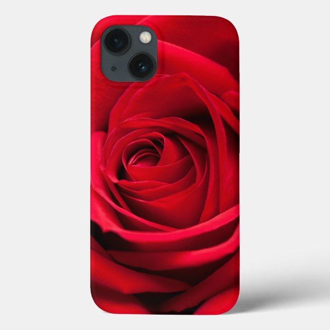 Rote Rose Case-Mate iPhone Hülle (Rückseite)