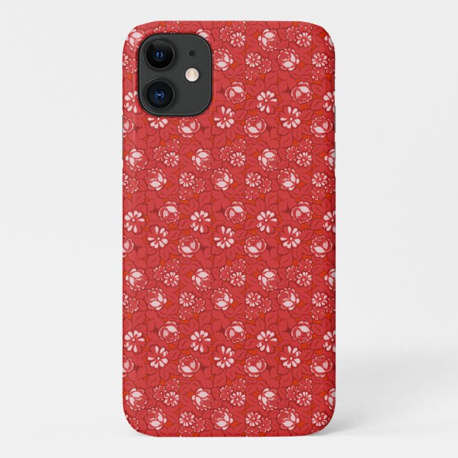 rote Rose Case-Mate iPhone Hülle (Rückseite)