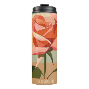 Rote Rose Custom Tumbler Thermosbecher