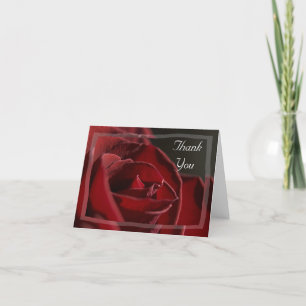 Rote Rose Danke