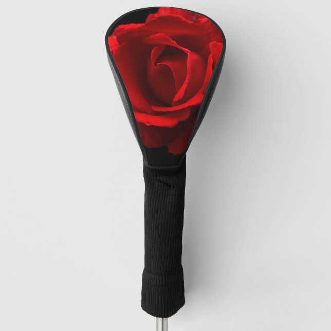 Rote Rose dcm Golf Headcover (Vorderseite)