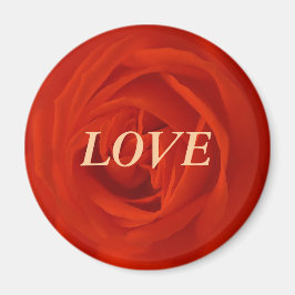 Rote Rose der Liebe Magnet