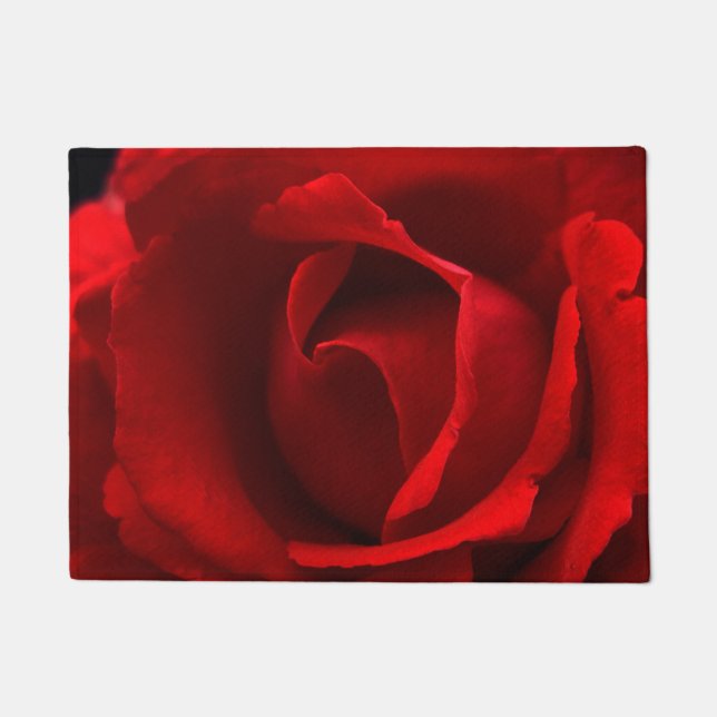 Rote Rose dmcnm Fußmatte (Vorderseite)