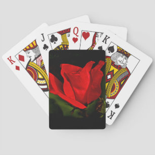 Rote Rose - dunkle Leidenschaft Spielkarten