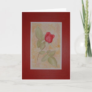 Rote Rose Feiertagskarte