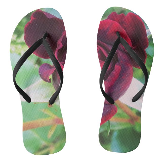 Rote Rose-Flip-Flops Flip Flops (Fußbett)