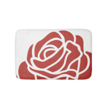 Rote Rose für Blumendesign-Single
