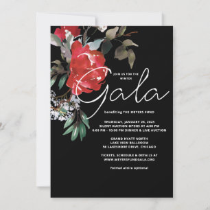 Rote Rose Gala Einladung