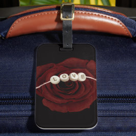 Rote Rose Gepäckanhänger