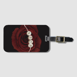 Rote Rose Gepäckanhänger