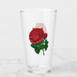 Rote Rose Glas