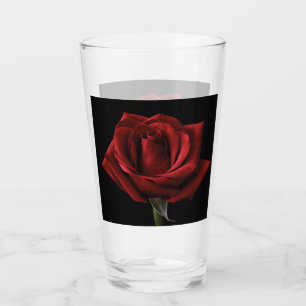 Rote Rose Glas
