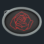 Rote Rose Gürtelschnalle<br><div class="desc">Das Design stammt aus der Originalkunst.</div>