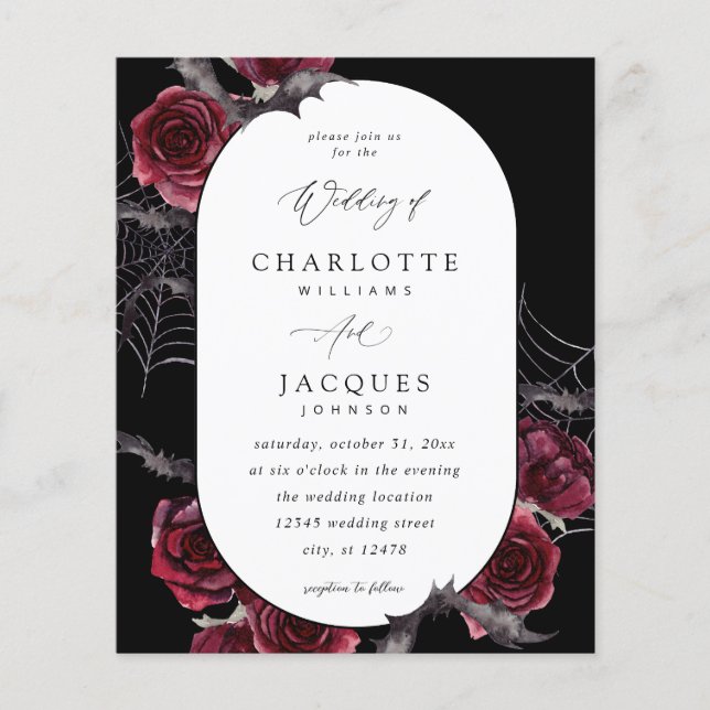 Rote Rose Halloween Flyer (Vorne)