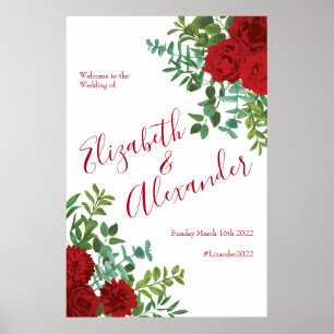 Rote Rose Hochzeit Poster