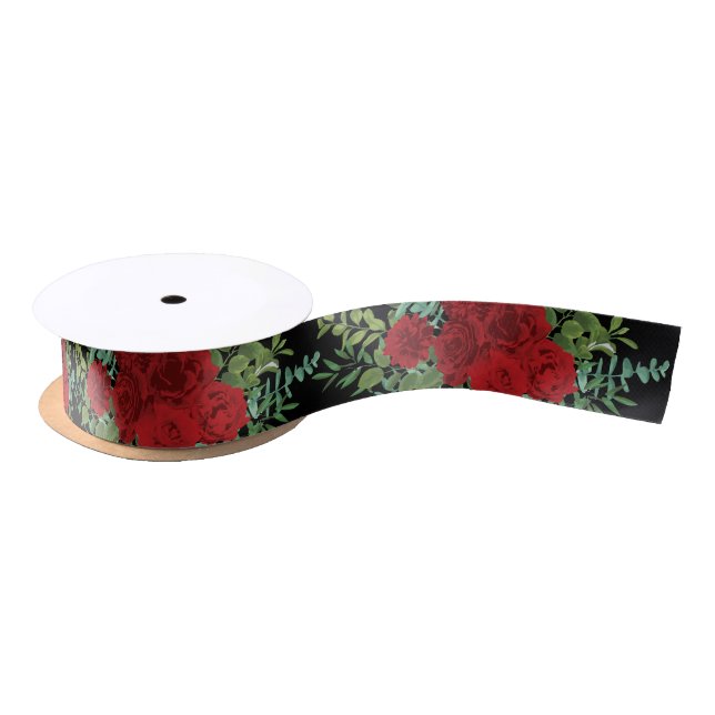 Rote Rose Hochzeit Satinband (Spule)