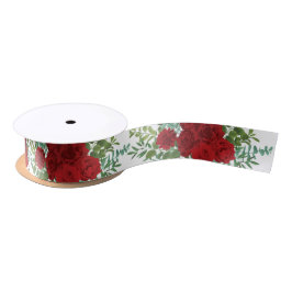 Rote Rose Hochzeit Satinband