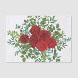 Rote Rose Hochzeit Seidenpapier