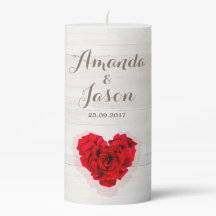 Rote Rose Hochzeitssäule