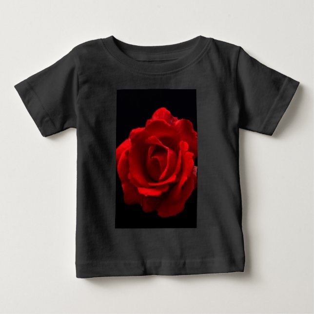 Rote Rose iccnm Baby T-shirt (Vorderseite)