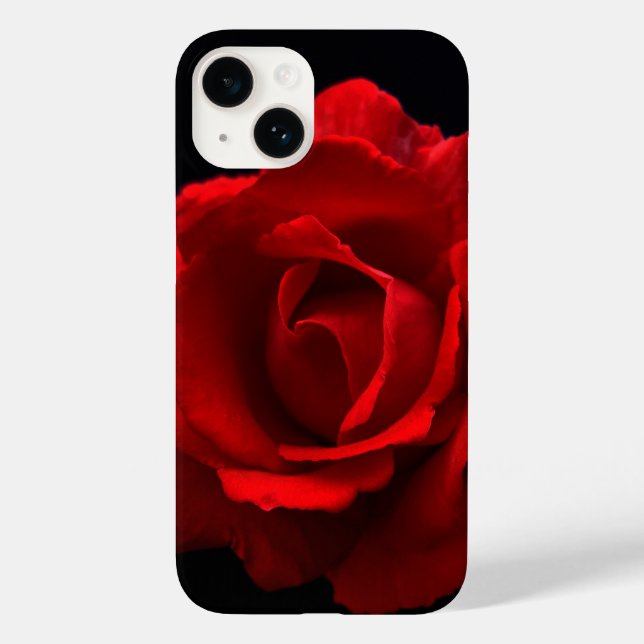 Rote Rose iphcna Case-Mate iPhone 14 Hülle (Rückseite)