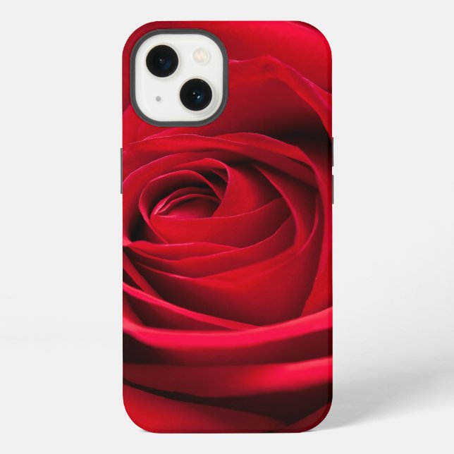 Rote Rose iPhone Hülle (Rückseite)