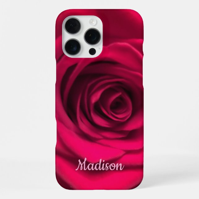 Rote Rose iPhone Hülle Cover (Rückseite)
