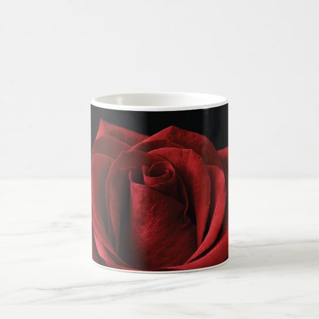 Rote Rose Kaffeetasse (Mittel)