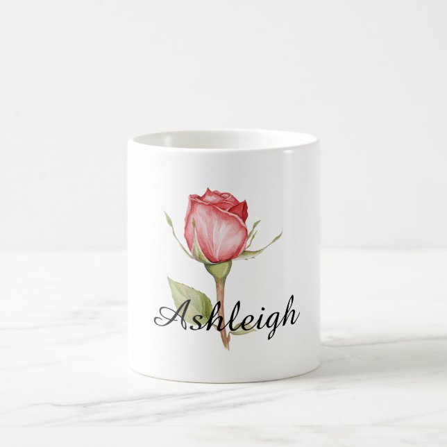 Rote Rose Kaffeetasse (Mittel)