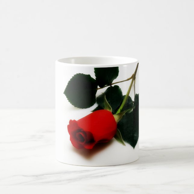 Rote Rose Kaffeetasse (Mittel)