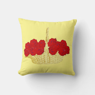 Rote Rose Kissen