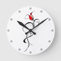 Rote Rose Lady Tribal Tattoo Design mit Punkten