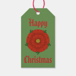 Rote Rose Lancaster Geschenkanhänger