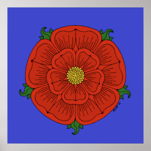 Rote Rose Lancaster Poster